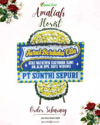 Papan Bunga Duka di Ngasem