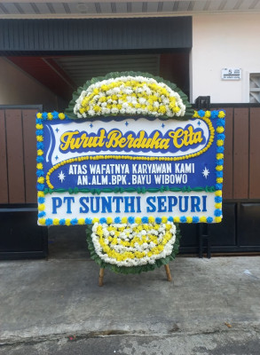 Papan Bunga Duka di Ngasem