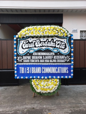 Papan Bunga Duka di Ngasem